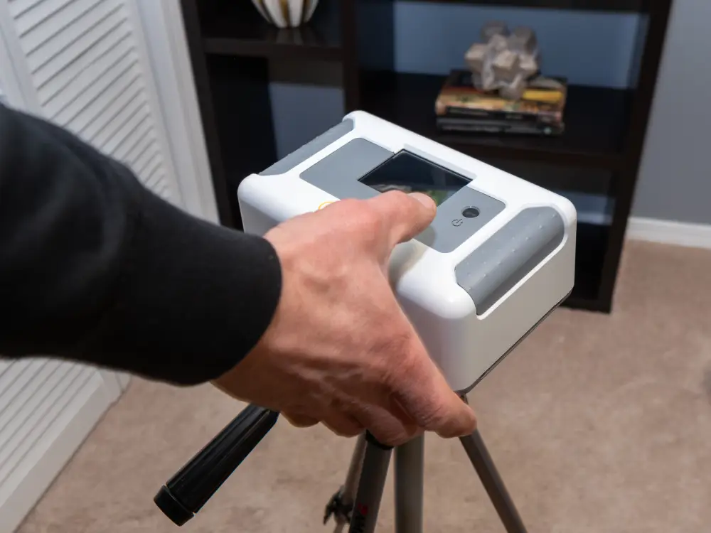 Basement area where radon testing may be performed